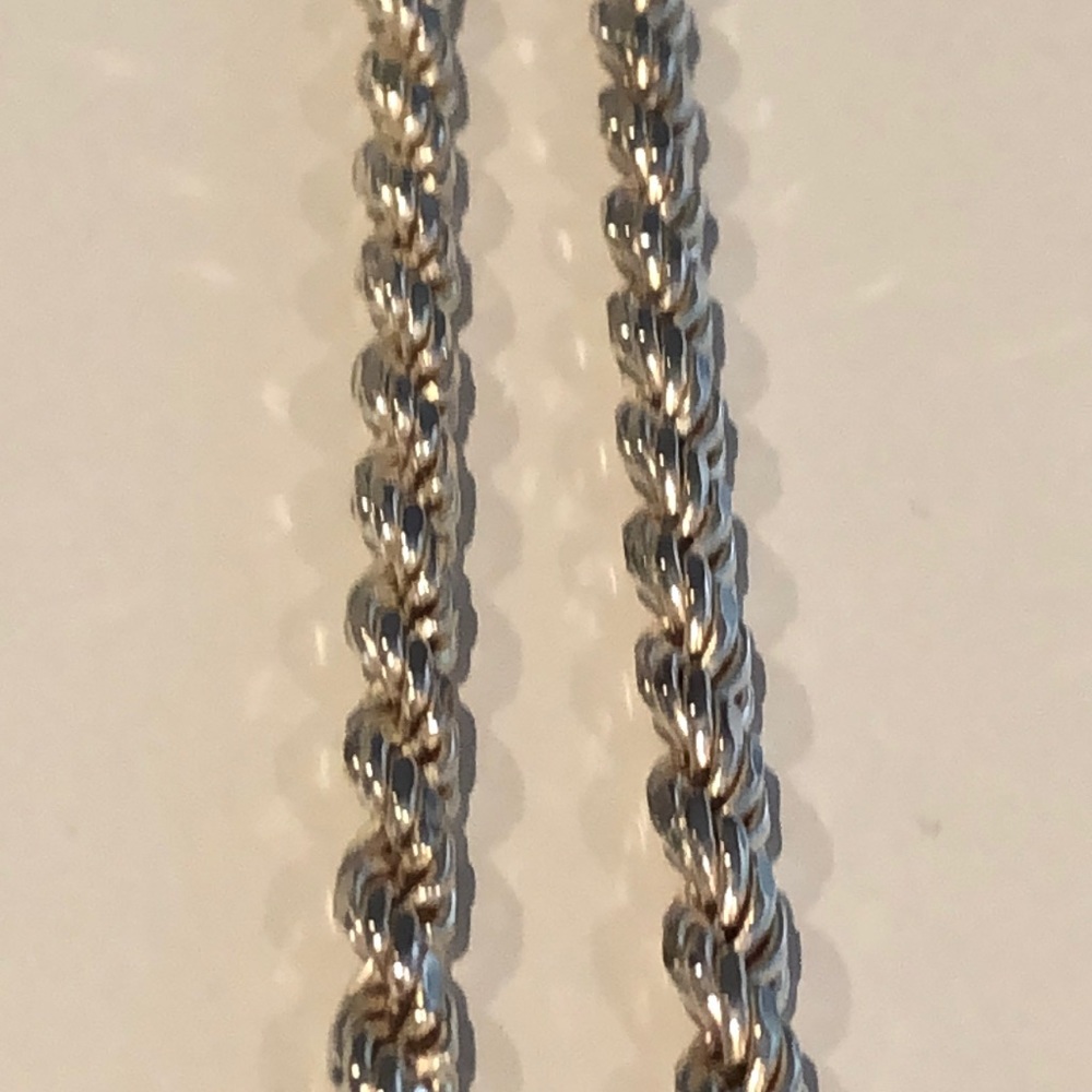 Silver Rope Necklace - Picture 3 of 7